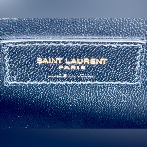 SAINT LAURENT JAMIE MEDIUM BAG IN QUILTED ORANGE JERSEY W/GOLD YSL HARDWARE NEW! - Picture 13 of 16